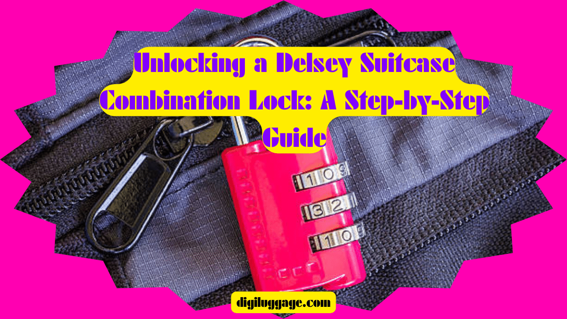 How to Unlock a Delsey Suitcase Combination Lock A StepbyStep Guide